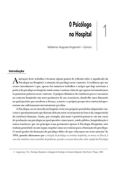 PSICOLOGIA HOSPITALAR teoria e prática 2ª edição by Cengage Brasil