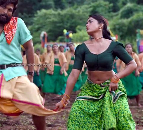 Rashmika Mandanna Pushpa Telugu Hot Navel Hd Caps Indiancelebblog