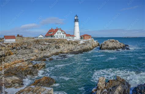 Portland Head Lighthouse Stock Photo | Adobe Stock