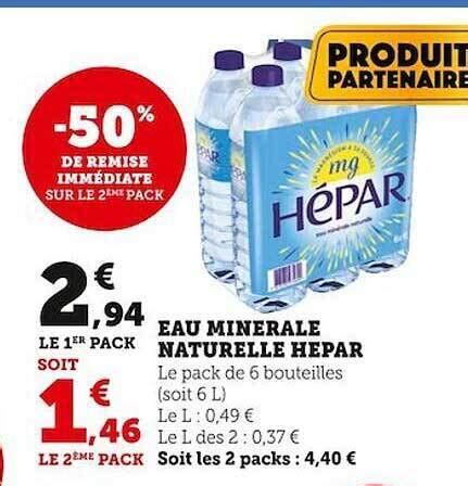 Promo Eau Min Rale Naturelle H Par Chez U Express