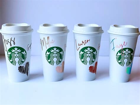 Personalised Reusable Starbucks Cup • Made By Mums