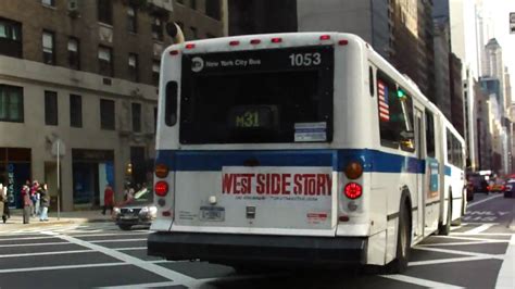 NYCTA New Flyer D60HF 1053 On The M31 Orion VII Next Generation