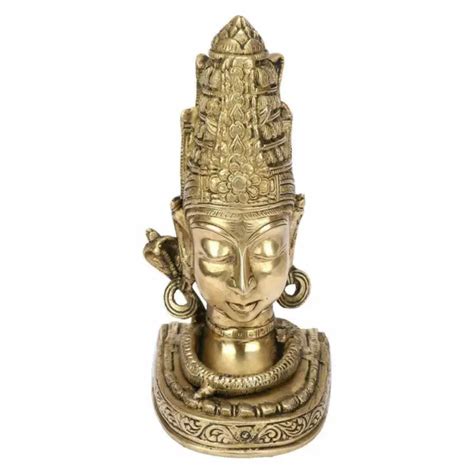 Brass Hindu God Lord Shiva Shiv Idol Statue Figurine Inches