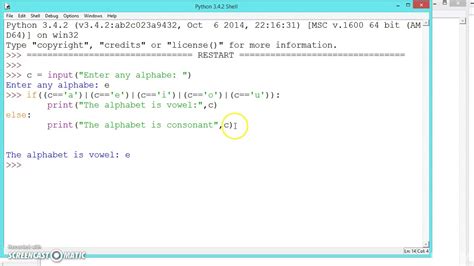 Pyton Programming Tutorial 15 Program To Find Vowel Mp4 YouTube