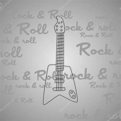 Rock and roll guitar art Stock Vector by ©vectorfirst 51302787