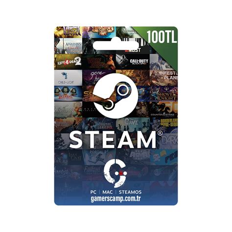 Steam Cüzdan Kodu 100 TL Gamers Camp