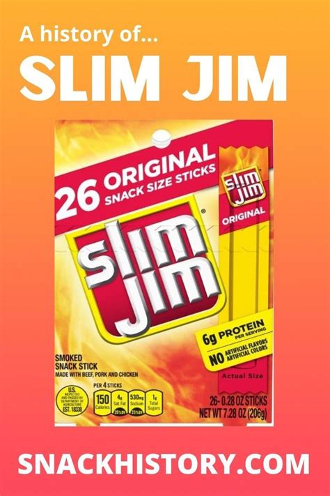 Slim Jim Slim Jims, Beef Jerky, Artificial Color, Pork, Chips, Original ...