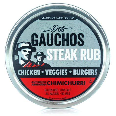 Buy Dos Gauchos Argentine Steak Rub Chimichurri Seasoning Dry Spice