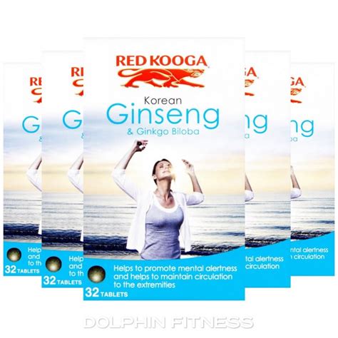 Red Kooga Korean Ginseng And Ginkgo Biloba 6 X 32 Tablets