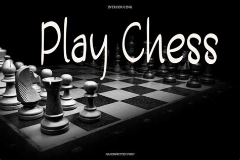 Play Chess Font By HENGKIPRAMUDI Creative Fabrica