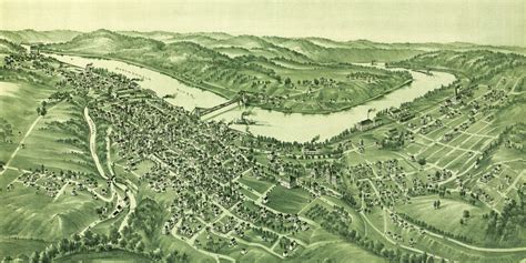 Historic old map of Morgantown, West Virginia in 1897 - KNOWOL