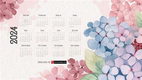 2024 Calendar Desktop Wallpapers | EntheosWeb