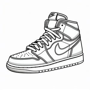 Disegni Da Colorare Di Scarpe Jordan Nike