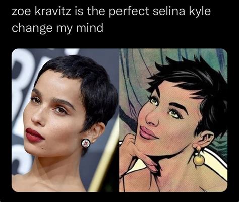 Catwoman Selina Kyle Batman And Catwoman Dc Memes Zoe Kravitz Dc