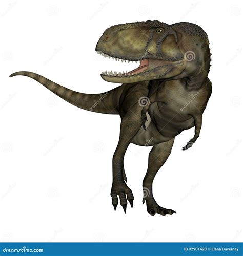 Abelisaurus Dinosaur 3D Render Stock Illustration Illustration Of