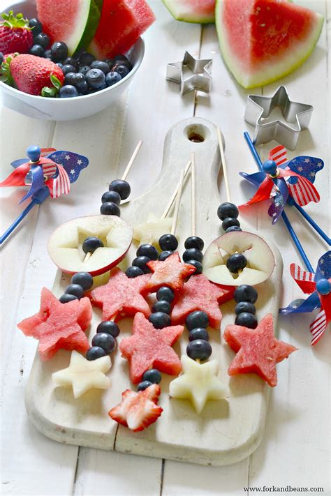 4th Of July Watermelon Cake Fork And Beans