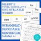 First Grade Scrambled Decodable Sentences Silent E VCE Substep 4 1