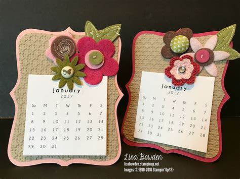 Mini calendar craft ideas - miloposts