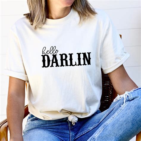 Hello Darlin Svg Offset Hello Darling Svg Country Girl Svg Country