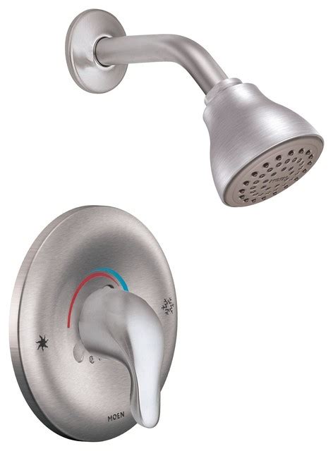 Moen Chateau Brushed Chrome Posi Temp Shower Only Transitional Showerheads And Body Sprays