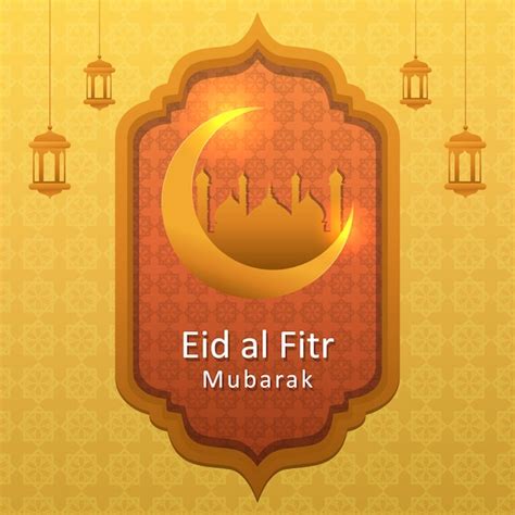 Premium Vector Square Islamic Background Eid Alfitr Celebration