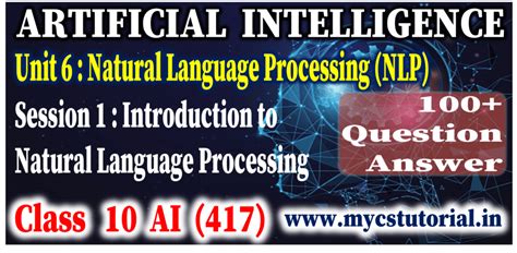 Chapter 7 Natural Language Processing Class 10 Artificial