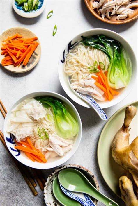 Chinese Chicken Wonton Noodle Soup Healthy Nibbles By Lisa Lin