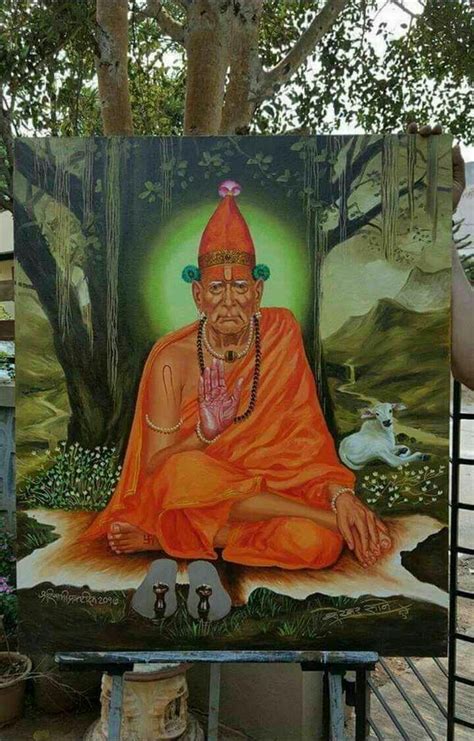 Pin By On Swami Samartha Painting Swami Samarth Art