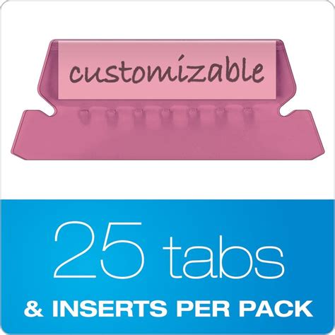 Pendaflex Template For Printable Tab Inserts