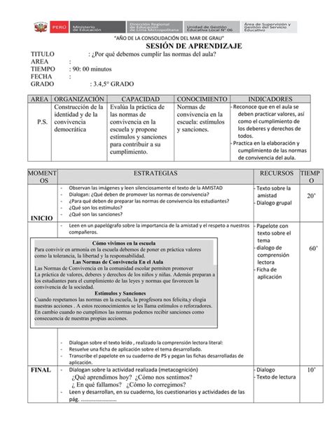 Plan De Bienvenida A Los Estudiantes Pdf