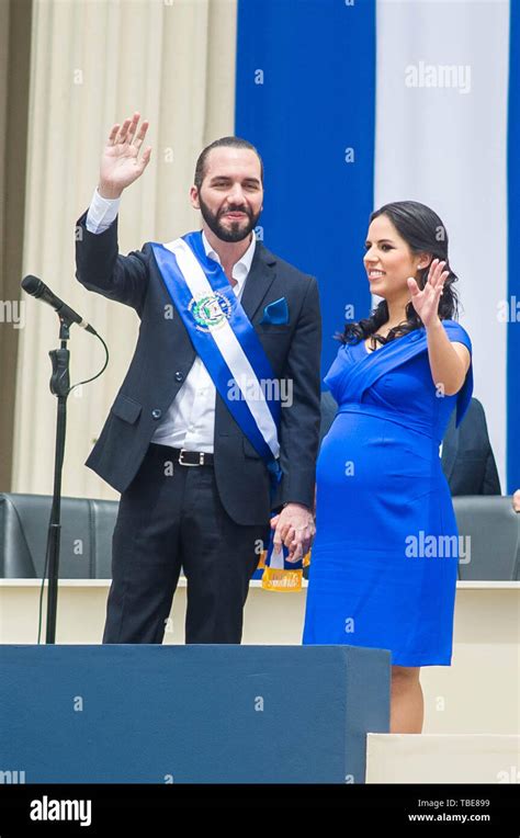 San Salvador El Salvador 2nd June 2019 Nayib Bukele And His Wife