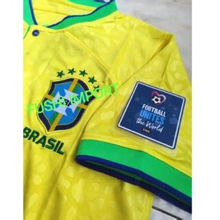 Jual Terbaik Jersey Baju Bola Brasil Home Full Patch World Cup Piala