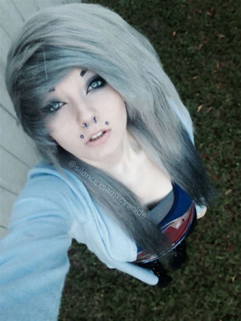 Scene Girl Silver Hair Silencexsamxcyanide