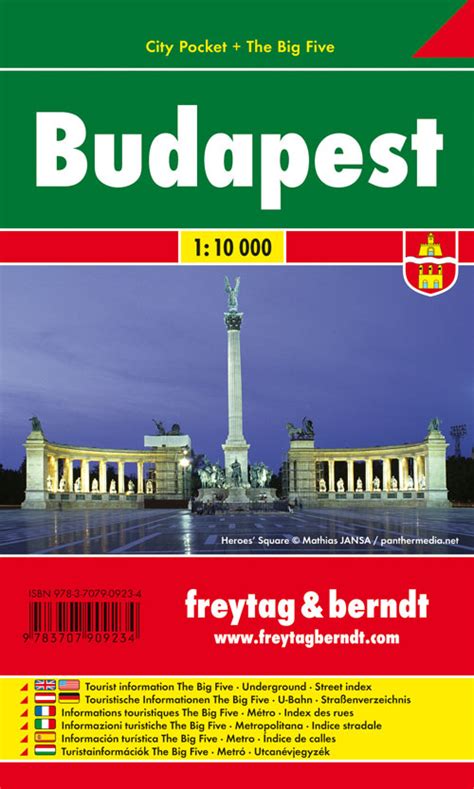 Budapest 1 10 000 City Pocket Plastificado Mapas De Ciudades