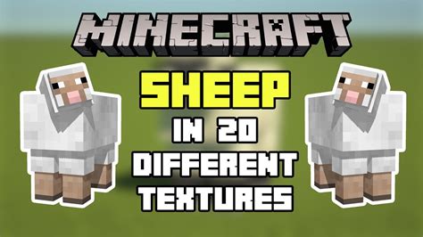 Minecraft Sheep In 20 Different Textures Youtube