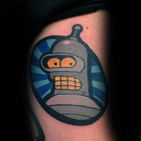 80 Futurama Tattoo Designs For Men Animation Ink Ideas