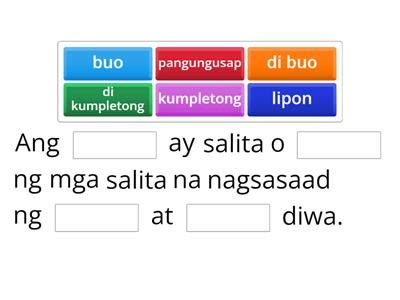 filipino matalinghagang mga salita teaching resources