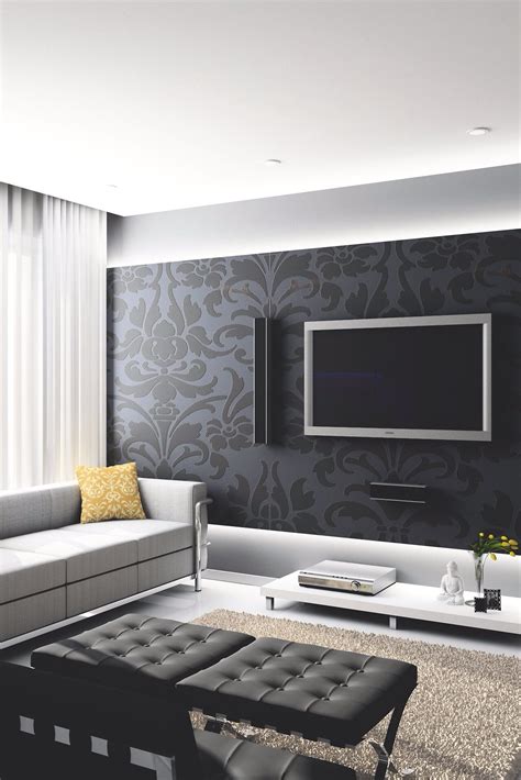 Modern Living Room Wallpaper Ideas - Wallpapers Living Room Design | Bodenewasurk