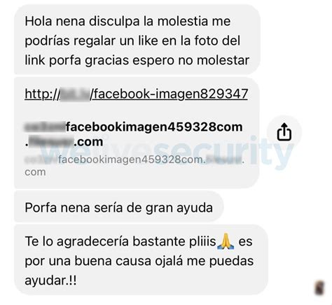 Phishing roba credenciales de Facebook a través de mensaje que solicita