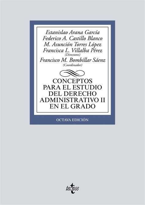 Libro Conceptos Para El Estudio Del Derecho Administrativo II En El