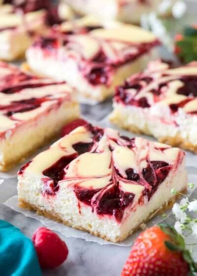 Berry Swirl Cheesecake Bars The Recipe Critic