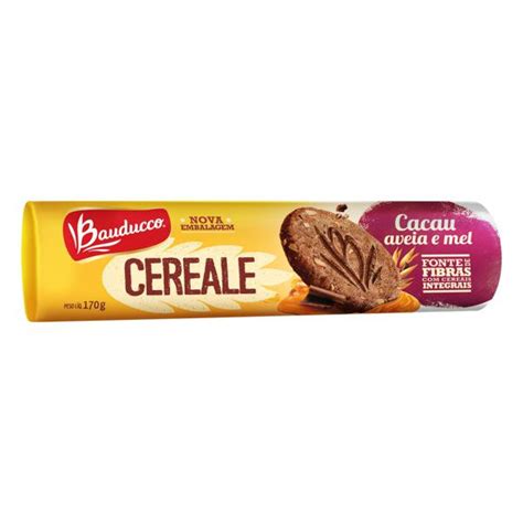 Biscoito Integral Cacau Aveia E Mel Bauducco Cereale Pacote G