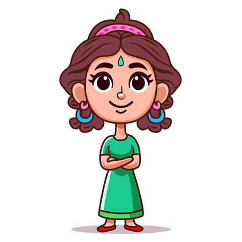 Premium Vector Indian Girl Vector Art