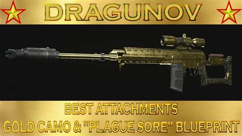 Modern Warfare Dragunov Gold Camo And Best Attachments With The Plague