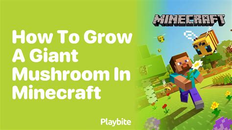 how to grow a big mushroom in minecraft