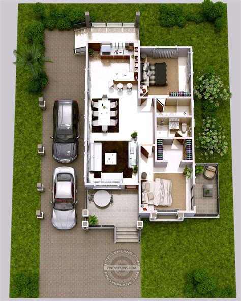 Luxury 2-Bedroom Elevated House Design | Pinoy ePlans