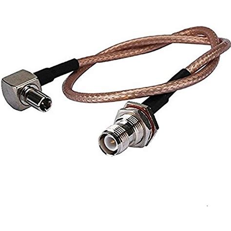 Reverse Polarity Tnc Female Bulkhead To Ts Male Right Angle Cable