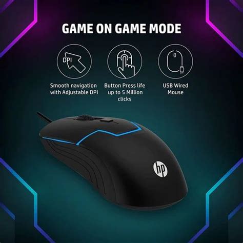 Hp M100 Gaming Mouse At Rs 250piece Hp Mouse In Jaipur Id 26736468091