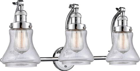 3 Light Vintage Dimmable Led Bathroom Fixture Polished Chrome Amazon