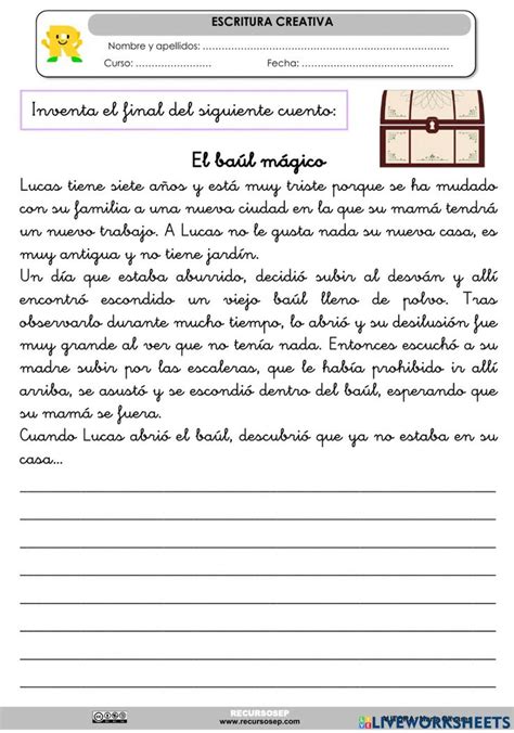 Final De Un Cuento Worksheet Cuentos Escritura Creativa C Mo Escribir